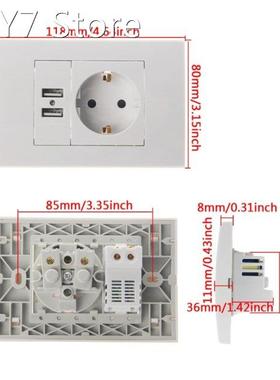 Wall Power Socket Plug 16A EU Standard Electrical Outlet 100