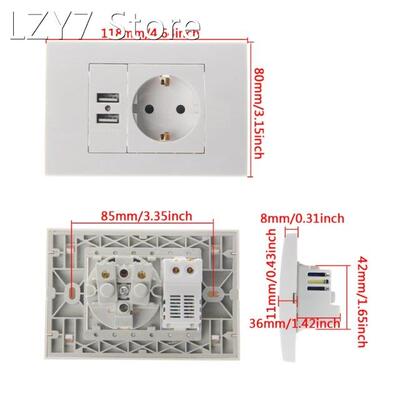 Wall Power Socket Plug 16A EU Standard Electrical Outlet 100