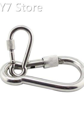 2 Pcs Multifunctional 304 Stainless Steel Spring Snap Carabi