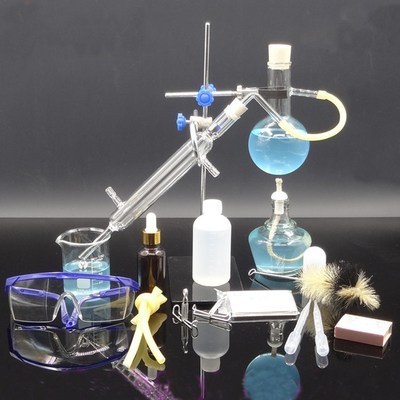 Small Size 150ml Glass Essential Oil Steam Distilling Lab Ap