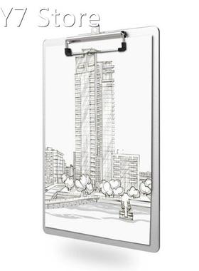 A4 Aluminum Alloy Writing Clip Board Antislip File Hardboard