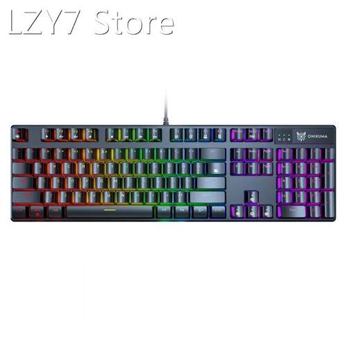 RGB Gaming Mechanical Keyboard 104-key USB Wired Blue Switch