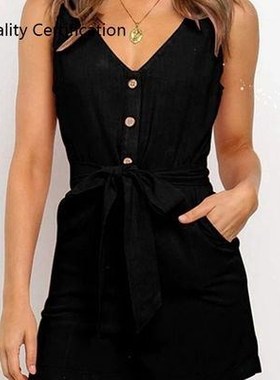Jumpsuit Women Sexy Slash Casual Romper Club Playsuits