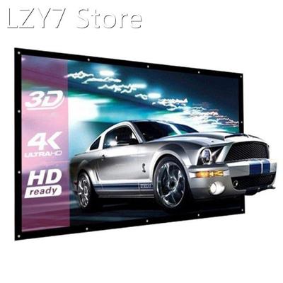 ALLOYSEED 60/72/84/100/120 inch 3D HD Wall Mounted Projectio