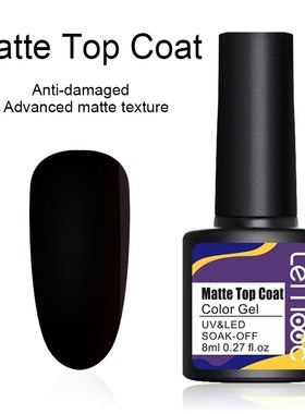 LEMOOC Base and Top Coat Gel Nail Polish V 8ml Transparent S