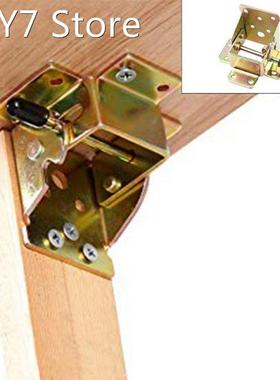 4X Iron Locking Folding Table Chair Leg Brackets Hinge Self