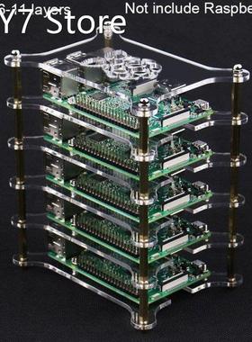 Raspberry Pi 6 7 8 9 10 11 Layers Case Tansparent Acrylic Bo