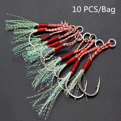 Jig Head Hook Cast Jigs Assist Hook Fishing Hooks Barbed Hoo