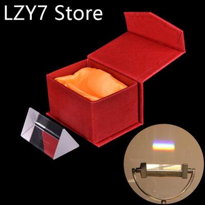 5CM Prism Optical Glass Triple Triangular Prism Refract