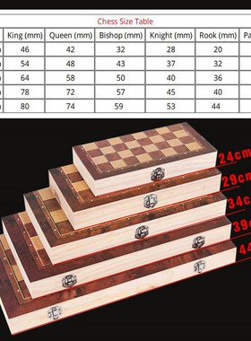 New Design 3 in 1 Wooden Chess Backgammon Checkers Travel  C