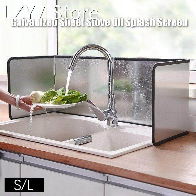 Folding Galvanized Sheet Stove Oil Splash Screen Cover Anti