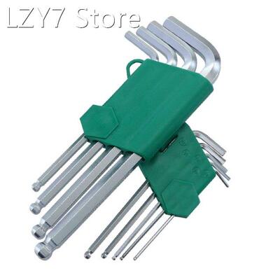 9pcs/set Hex Allen Key Wrench L-Shape 1/16''-3/8&amp