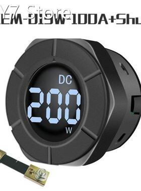DC 0-300V Round LCD Power Meter Wattmeter 10A 100A 3000W 30k