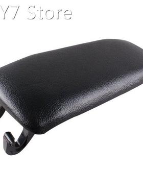 Car Leather Armrest Center Console Lid Black Armrest Box Lid