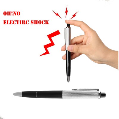 1 PCS Fancy Shocking Ball Point Pen Electric Shock Toy Gift