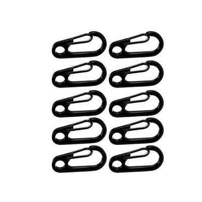 Relefree 10 Pcs Carabiner Stainless Steel EDC Keychain  Hiki