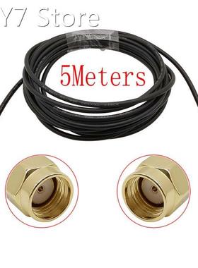 1Piece 5 Meters RP SMA Male Plug to RP SMA Male Plug Connect