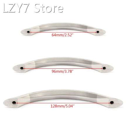 Drawer Knob Pull Kitchen Cabinet Cupboard Wardrobe Sliver Do