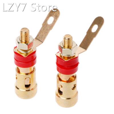 10PCS Brass Speaker Binding Post Spring Loaded Press Subwoof