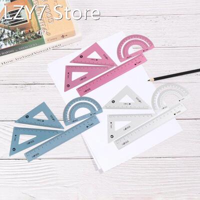4pcs/set UV aluminum alloy ruler Drawing Measurement Geometr