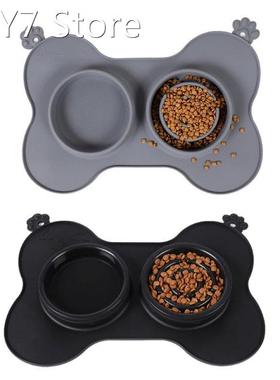 2022 New Dog Cat Bowl Slow Feeder Silicone Dog Food and Wate