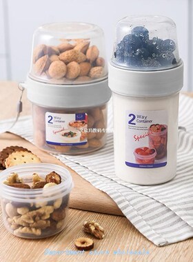 Double Layer Portable Moistureproof Vegetable Salad Heat Res