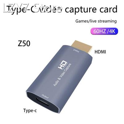 Video Capture Card Type C HDMI-Compatible 4K/60HZ Audio Vide
