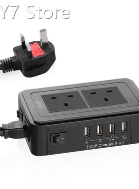 Portable Usb Smart Power Charging Socket 4 Usb Ports 1-2.4A