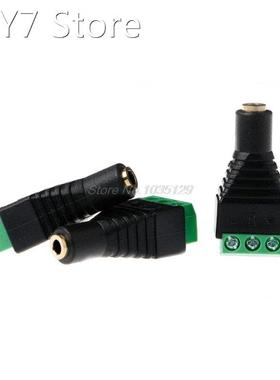 3 Pcs Video AV Balun 3.5mm Stereo Female to AV 3 Screw Termi