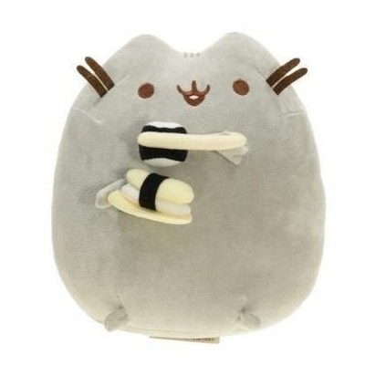 Cute Pusheen Cat Eat Ice-cream Plush Soft Stuffed Doll Toy f