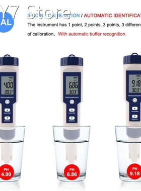 Digital pH Meter Waterproof High Accuracy Tester Pen 5 in 1