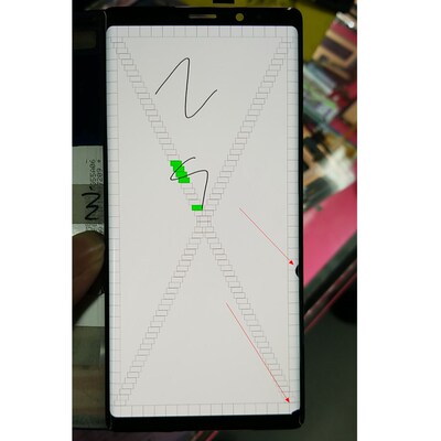 With Line For SAMSUNG Galaxy Note 9 LCD Display N960D N960DS