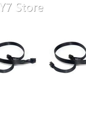 2Pcs PCIe 8 Pin Male to Dual PCIe 2X 8 Pin (6+2) Male Power