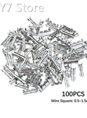 100pcs U-type Docking Connector line Pressing Button Quick C