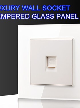 Luxury RJ11 TEL Telephone Wall Data Socket  Crystal Tempered