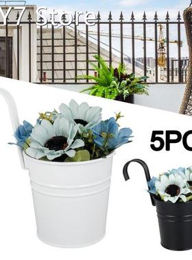 5 Pcs Wall Hanging Flower Pots Home Tuin Decoratie Plantenba