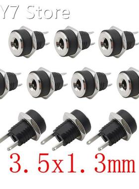 10Pcs 3.5x1.3 mm DC Power Jack Socket Connector DC Female Pa