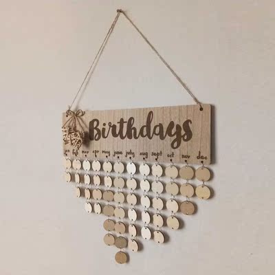 Chritsmas Birthday Special Days Reminder Board Home Hanging