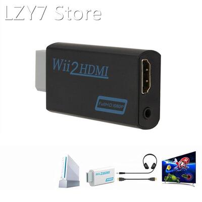 Full HD 1080P WII2HDMI Converter 3.5mm Audio for PC HDTV Mon