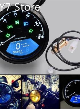 Motorcycle Panel Speedometer Night Vision Dial Odometer LED