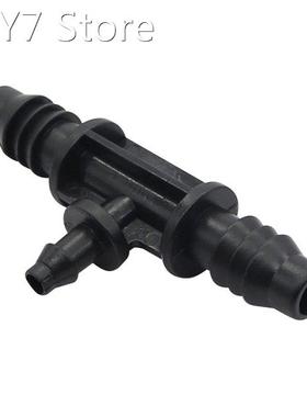 Garden Hose Reducing Tee Barb Connector 3/8 Inch to 1/4 Inch