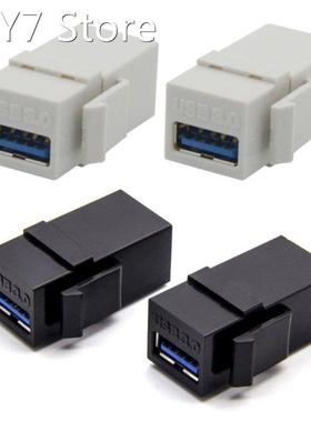 2PCS USB 3.0 A Female to A Female Extension Keystone Jack Co
