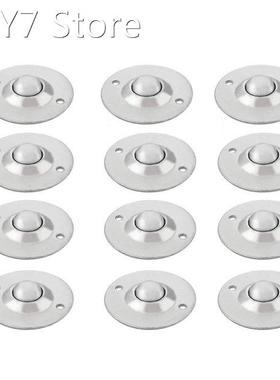 12 Pcs CY-16B 5/8-Inch Bearing Steel Roller Ball Flange Conv