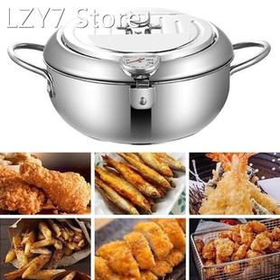 20/24cm Stainless Steel Fryer Cookware Deep Frying Pot House