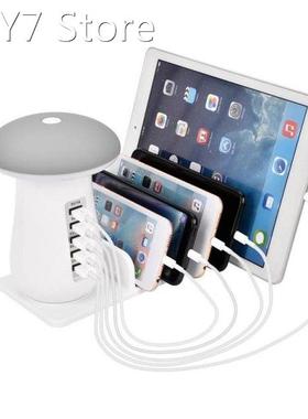 Multiple Ports USB Charger Station Desktop QC3.0 Quick Charg