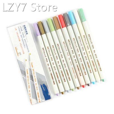 10/12/15/20/30 Colors Metallic Micron Pen Detailed Metal Pai