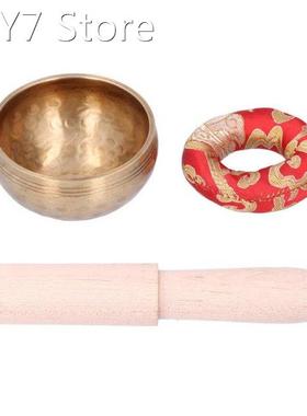 Buddha Sound Bowl Singing Bowl Set Copper for Yoga Class for