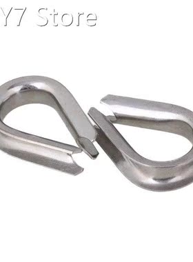 2 Pieces 1.4cm 304 Stainless Steel M14 Wire Rope Cable Thimb