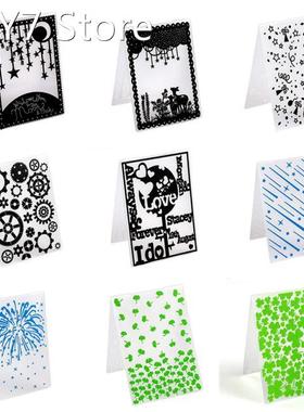1PCS Plastic Template Embossing Folder For Scrapbooking Phot