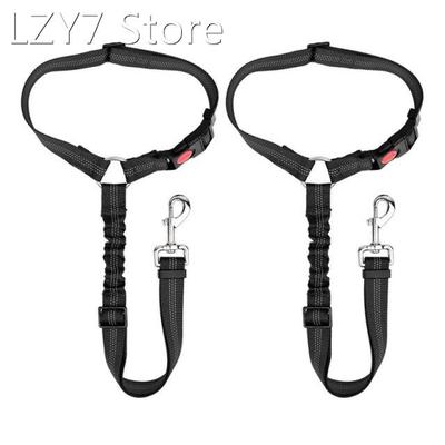 Pet Car Seatbelt Dog Cat Safety Adjustable Harness Leash Tra